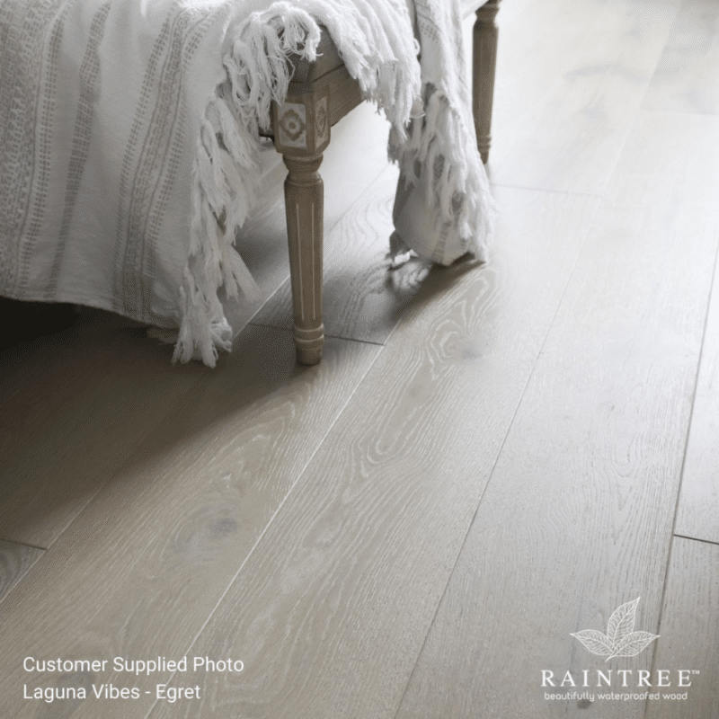 Raintree Laguna Vibes White Oak - Egret R8W0101 - Waterproof Hardwood 7.2mm x 7.4" - Image 3
