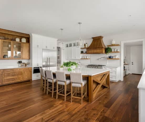 Dark wood floors